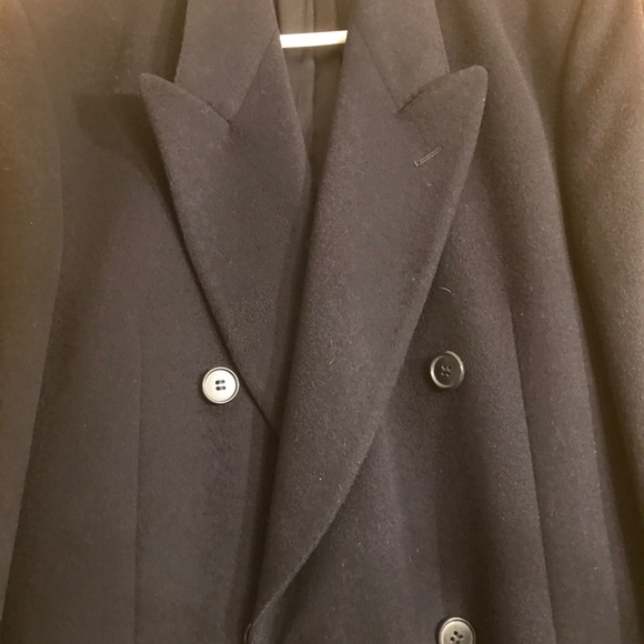 Bloomingdales finest Italian wool coat. Navy. Men - Picture 12 of 14